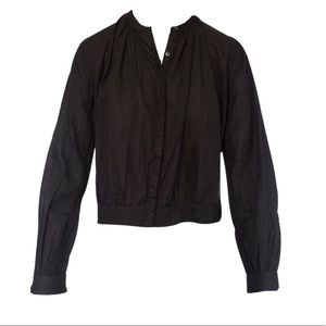 House of Harlow 1960 Crepe Top Black Rowan NWT
